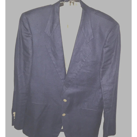 Macy's men's 100% linen sport jacket blazer 40R - Picture 1 of 10